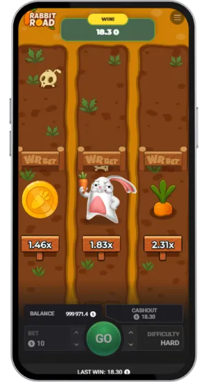 Ganancias y retiros en Rabbit Road