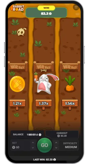 Rabbit Road Gewinne auszahlen